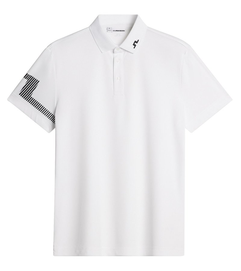 J.Lindeberg Heath męskie polo, białe