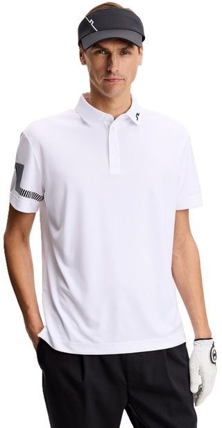J.Lindeberg Heath męskie polo, białe