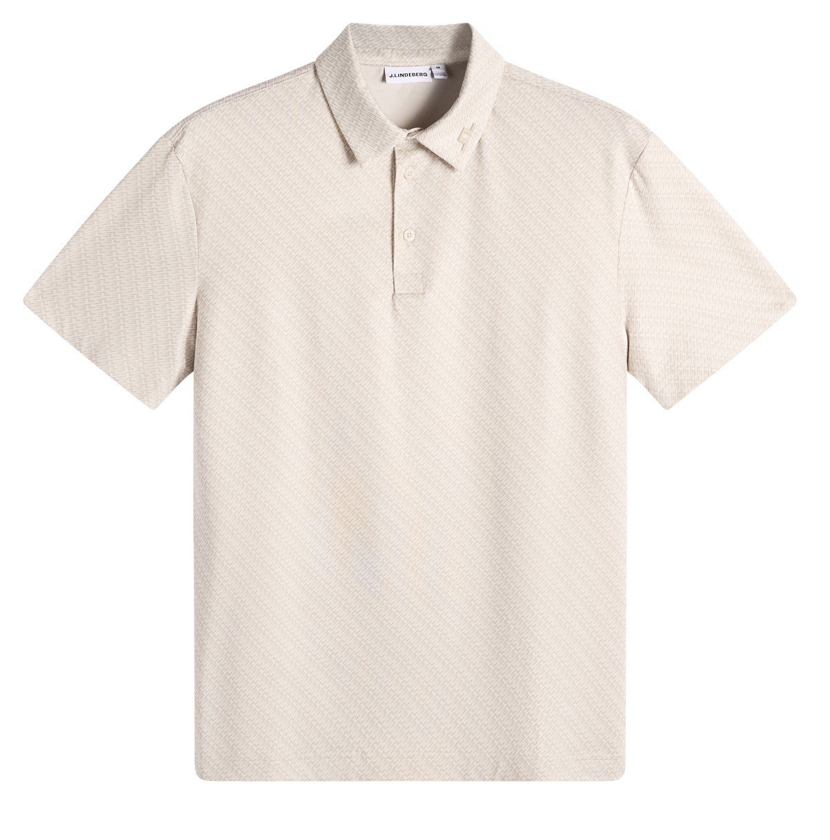 J.Lindeberg Tod Print męskie polo, flight bridge moonbeam