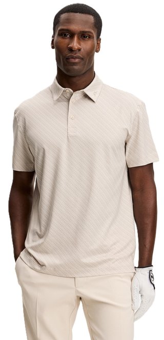 J.Lindeberg Tod Print męskie polo, flight bridge moonbeam