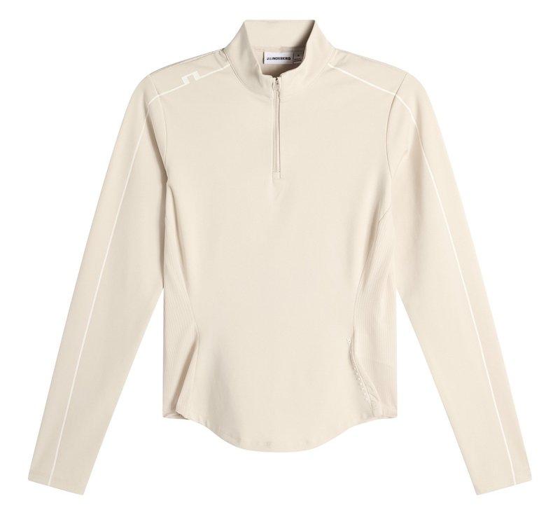J.Lindeberg Adiola Quarter Zip Mid Layer bluza damska, moonbeam