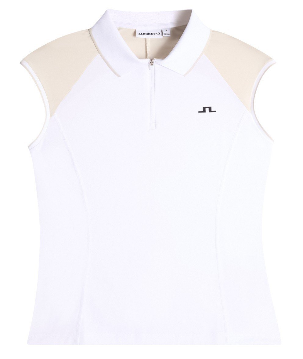 J.Lindeberg Lei damskie polo, białe