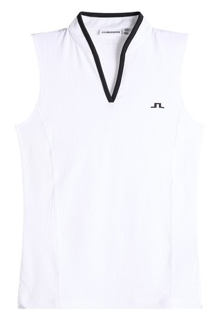 J.Lindeberg Mila Sleeveless damskie polo, białe