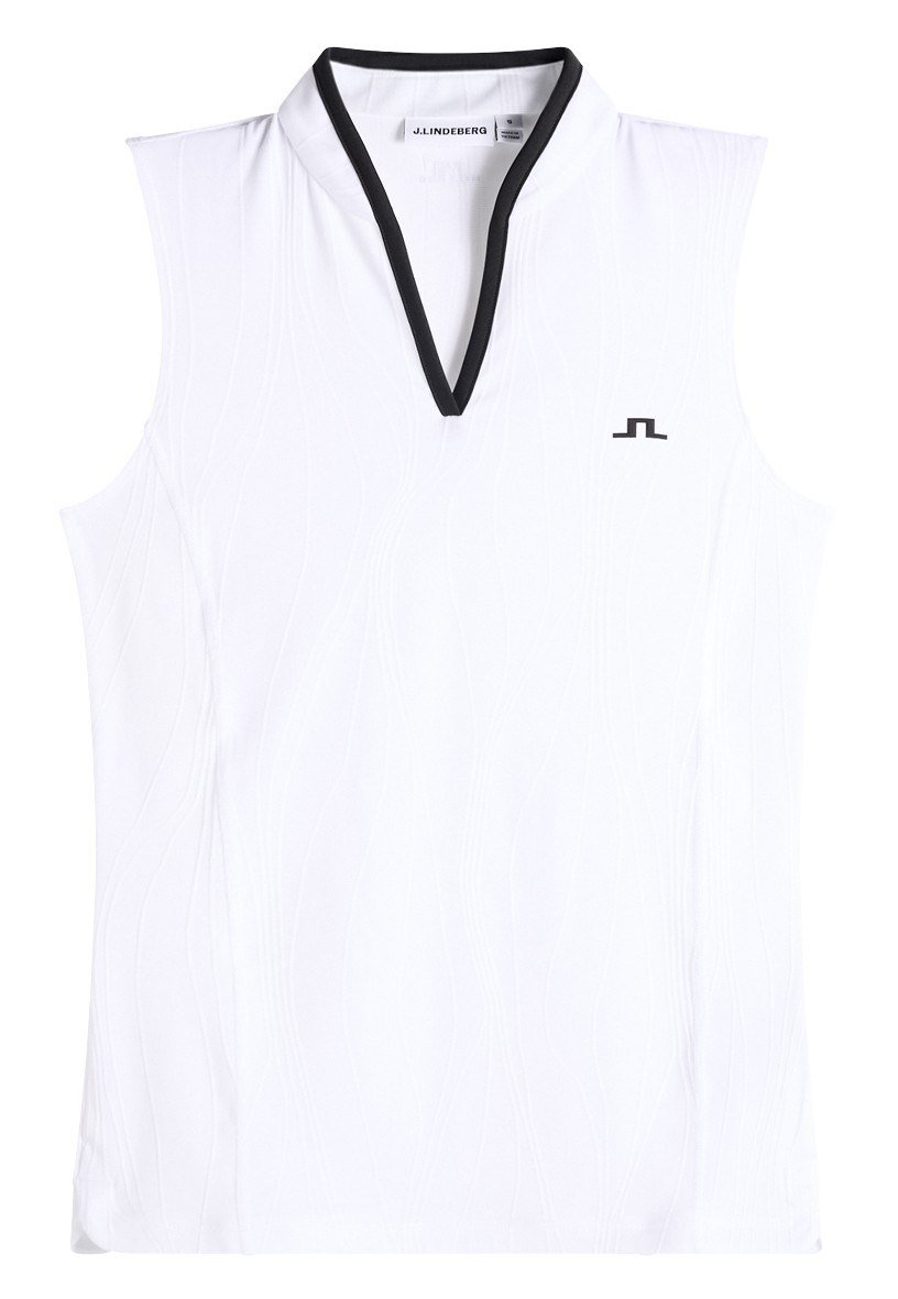 J.Lindeberg Mila Sleeveless damskie polo, białe