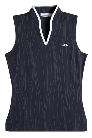 J.Lindeberg Mila Sleeveless damskie polo, JL Navy