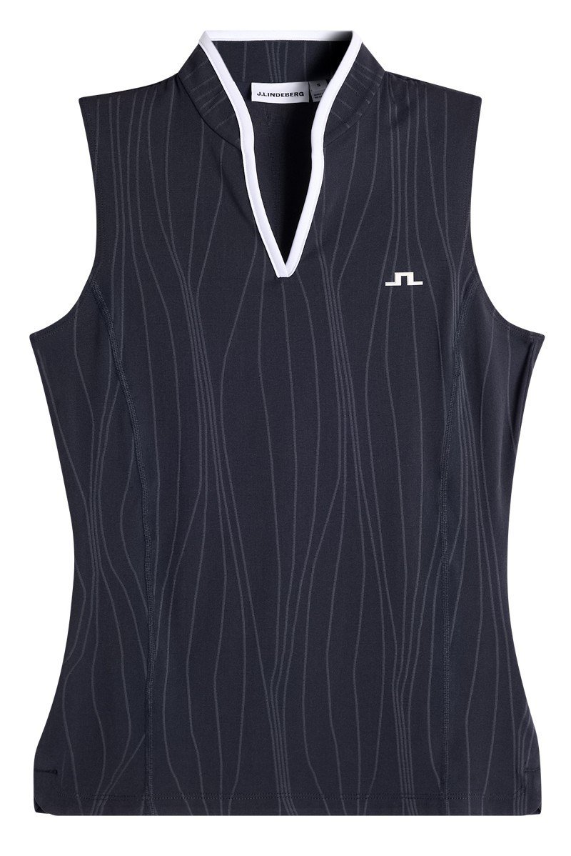 J.Lindeberg Mila Sleeveless damskie polo, JL Navy