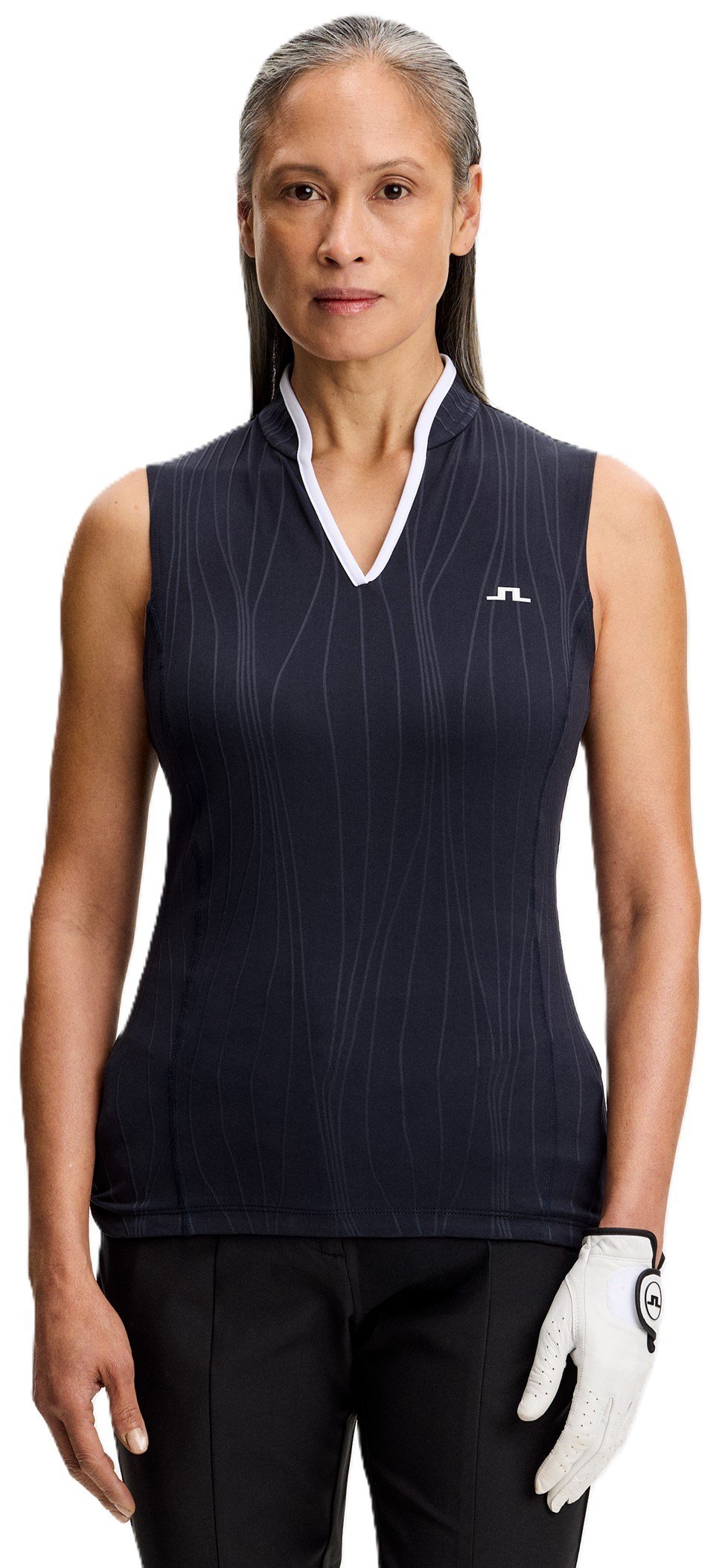 J.Lindeberg Mila Sleeveless damskie polo, JL Navy
