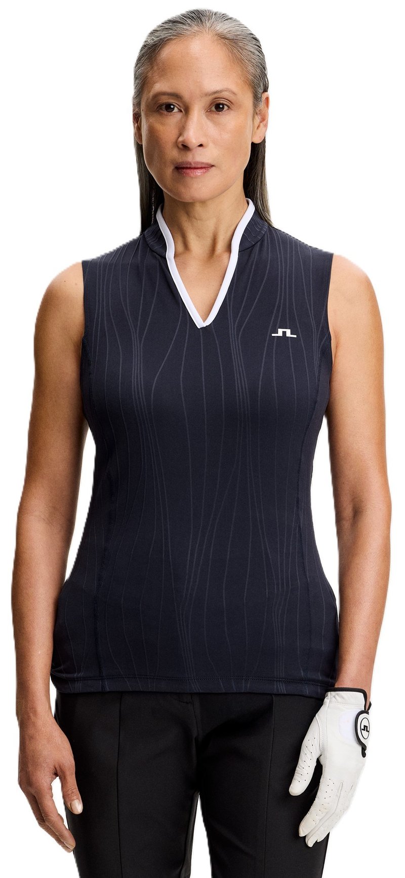 J.Lindeberg Mila Sleeveless damskie polo, JL Navy