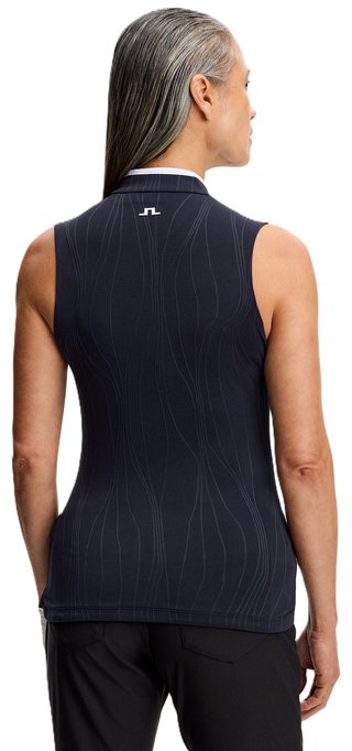 J.Lindeberg Mila Sleeveless damskie polo, JL Navy