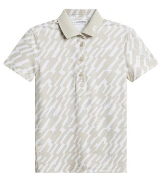 J.Lindeberg Tour Tech Print dámské polo, oak island fossil