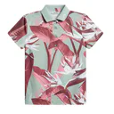 J.Lindeberg Tour Tech Print damskie polo, paradise jadeite