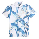J.Lindeberg Tour Tech Print damskie polo, paradise skylight