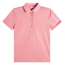 J.Lindeberg Tour Tech Print damskie polo, bridge stack rose