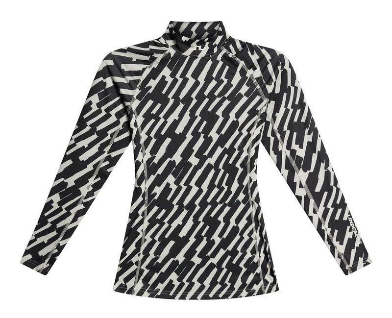 J.Lindeberg Ella Print Soft Compression top damski, oak moonbeam