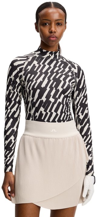 J.Lindeberg Ella Print Soft Compression top damski, oak moonbeam