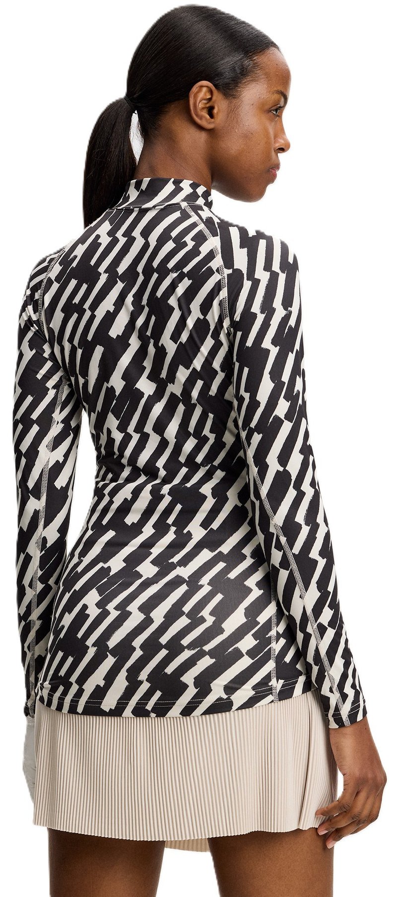 J.Lindeberg Ella Print Soft Compression top damski, oak moonbeam