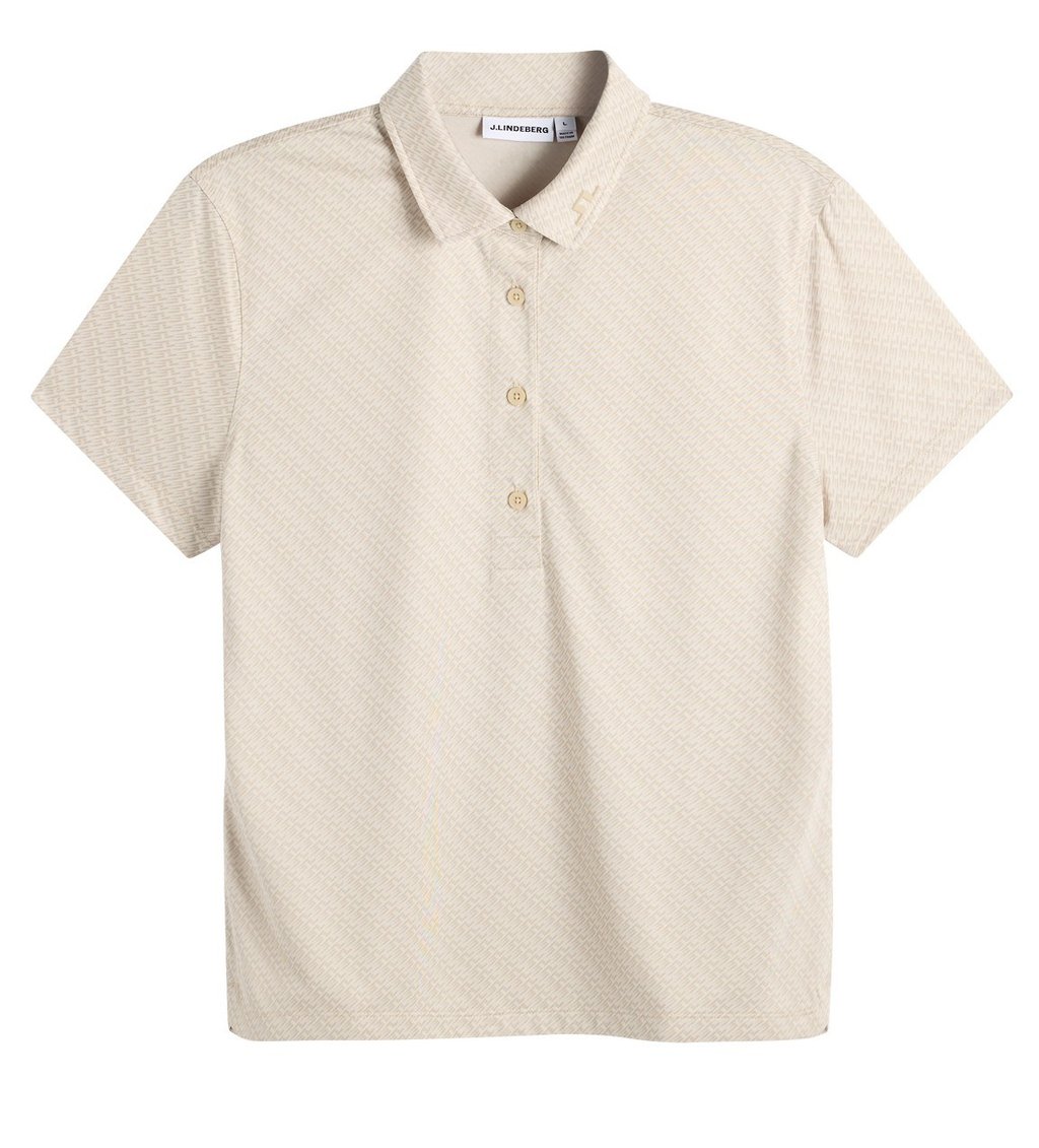 J.Lindeberg Caitlyn damskie polo, flight bridge moonbeam