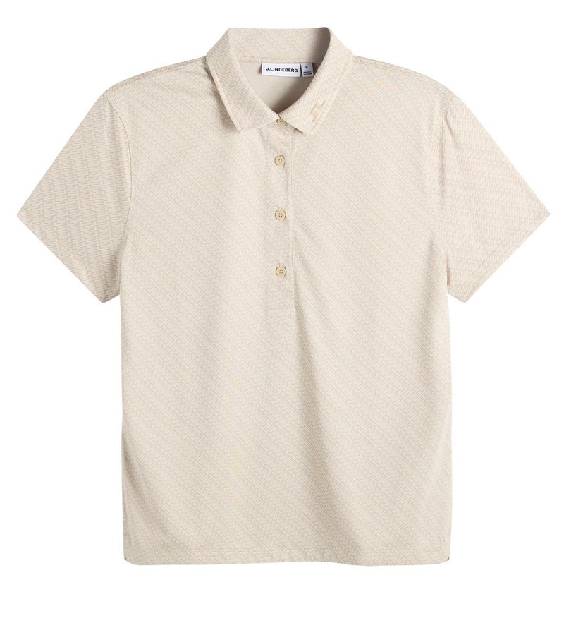 J.Lindeberg Caitlyn damskie polo, flight bridge moonbeam