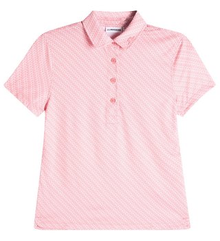 J.Lindeberg Caitlyn damskie polo, flight bridge flamingo