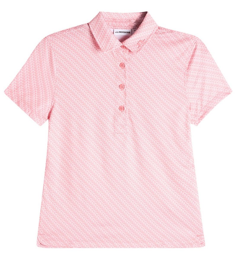J.Lindeberg Caitlyn damskie polo, flight bridge flamingo