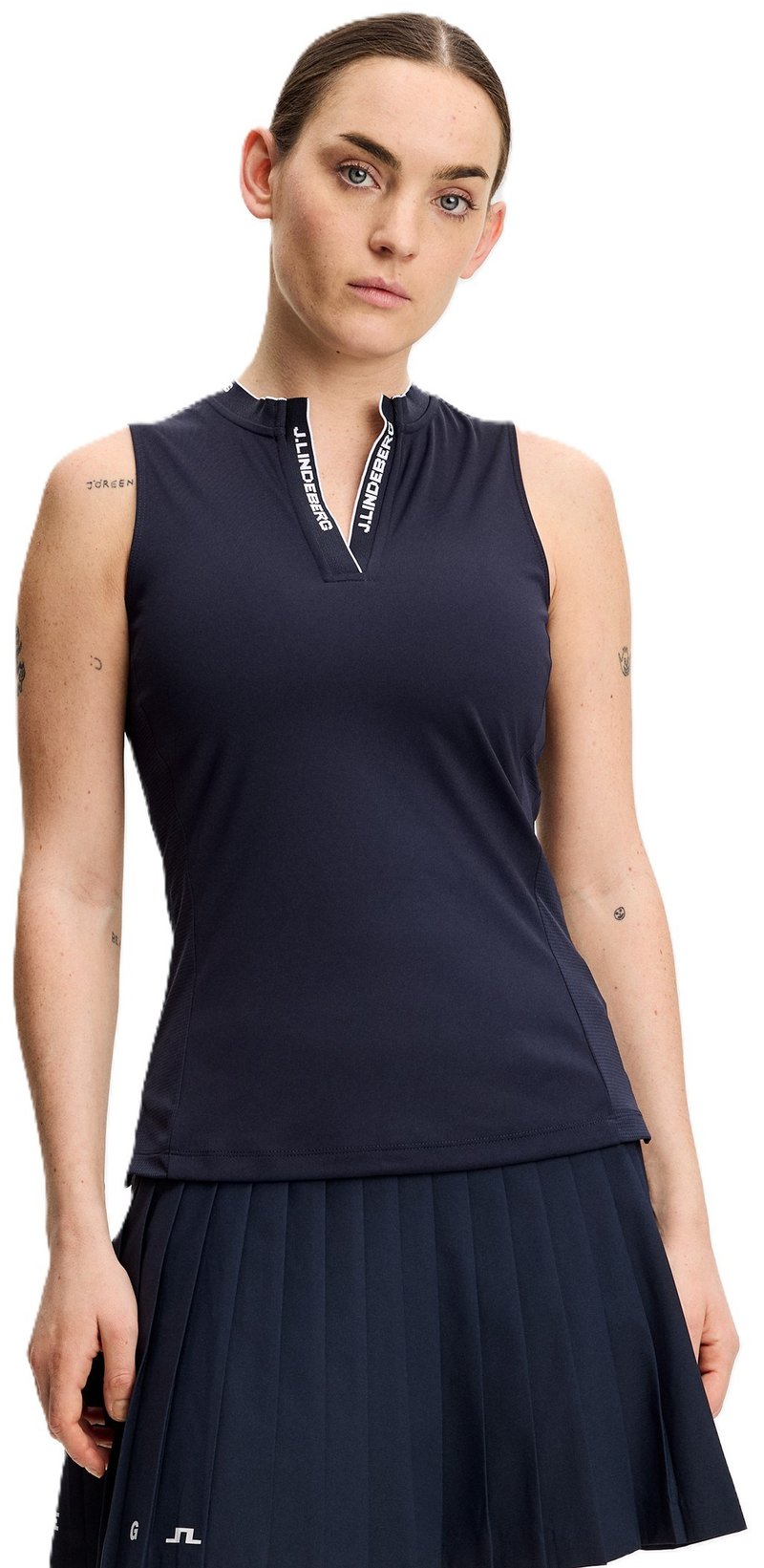 J.Lindeberg Leya Sleeveless damskie polo, JL Navy