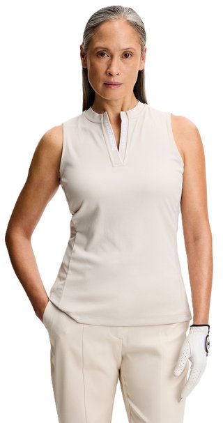 J.Lindeberg Leya Sleeveless damskie polo, moonbeam