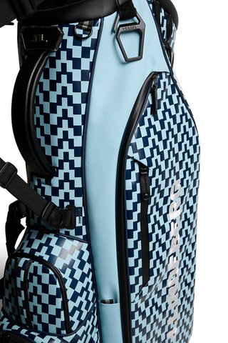 J. Lindeberg Play Printed stand bag, Bridge Stack Forget Navy M