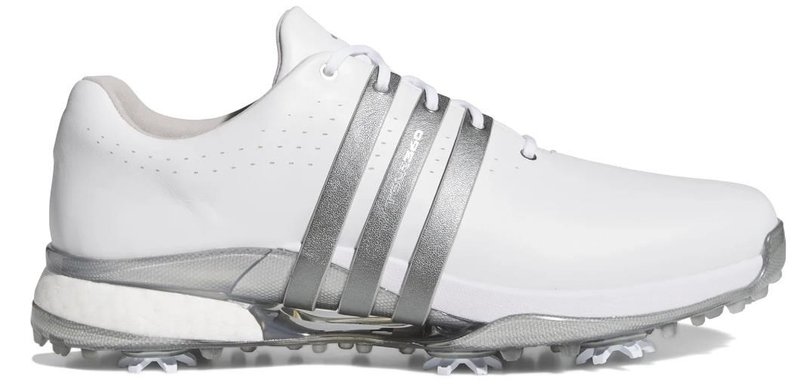 Adidas Tour360 24 męskie buty golfowe, white/iron metal/silver