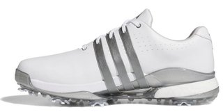 Adidas Tour360 24 męskie buty golfowe, white/iron metal/silver