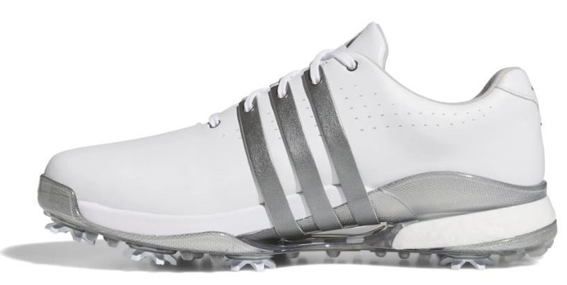Adidas Tour360 24 męskie buty golfowe, white/iron metal/silver