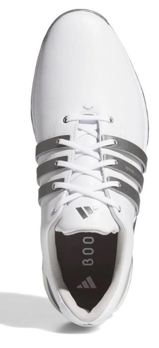 Adidas Tour360 24 męskie buty golfowe, white/iron metal/silver