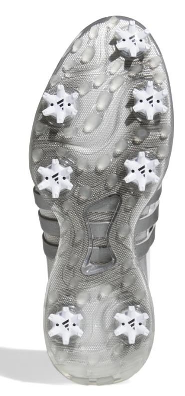 Adidas Tour360 24 męskie buty golfowe, white/iron metal/silver