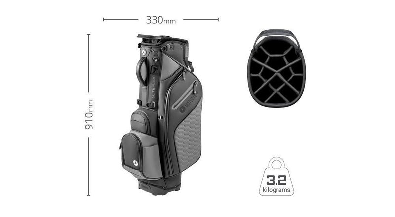 LIMITED - Motocaddy EliteFLEX stand bag, biało/czarny