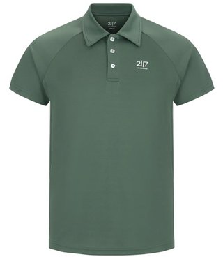 2117 of Sweden Fröseke Technical Pique męskie polo, forest green