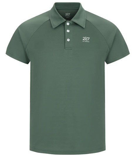 2117 of Sweden Fröseke Technical Pique męskie polo, forest green