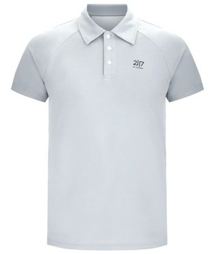 2117 of Sweden Fröseke Technical Pique męskie polo, pearl blue