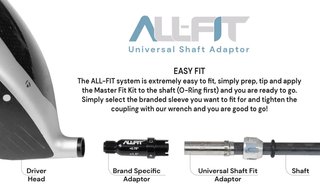 Adapter wału All-Fit Master Wood Fit Kit - Ping - Driver/Fairway