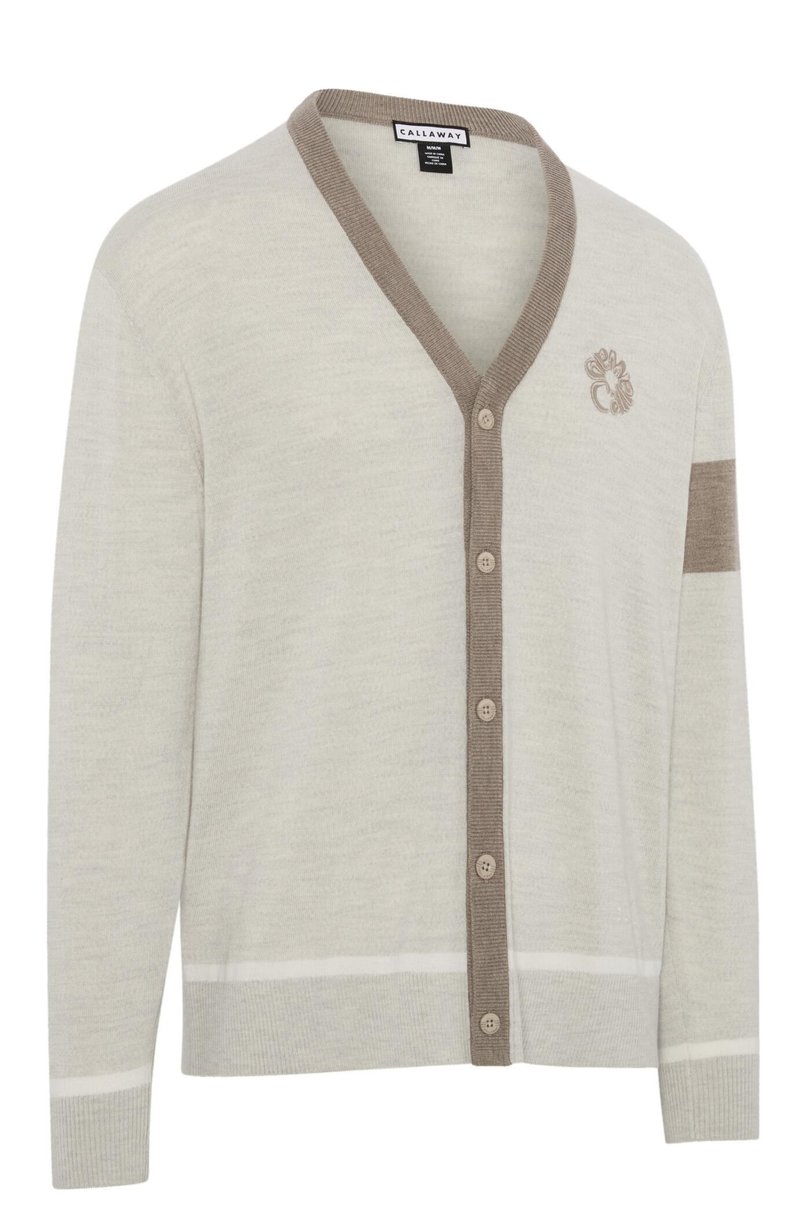 Callaway Legacy Collection Blocked Cardigan męski sweter, fields of rye heather