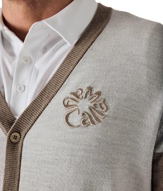 Callaway Legacy Collection Blocked Cardigan męski sweter, fields of rye heather