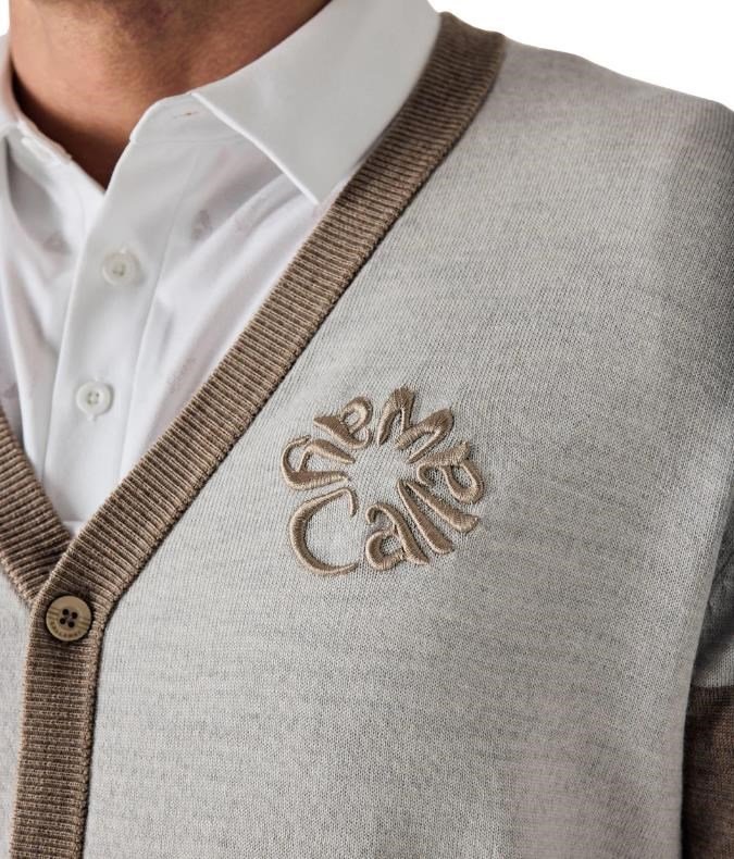 Callaway Legacy Collection Blocked Cardigan męski sweter, fields of rye heather