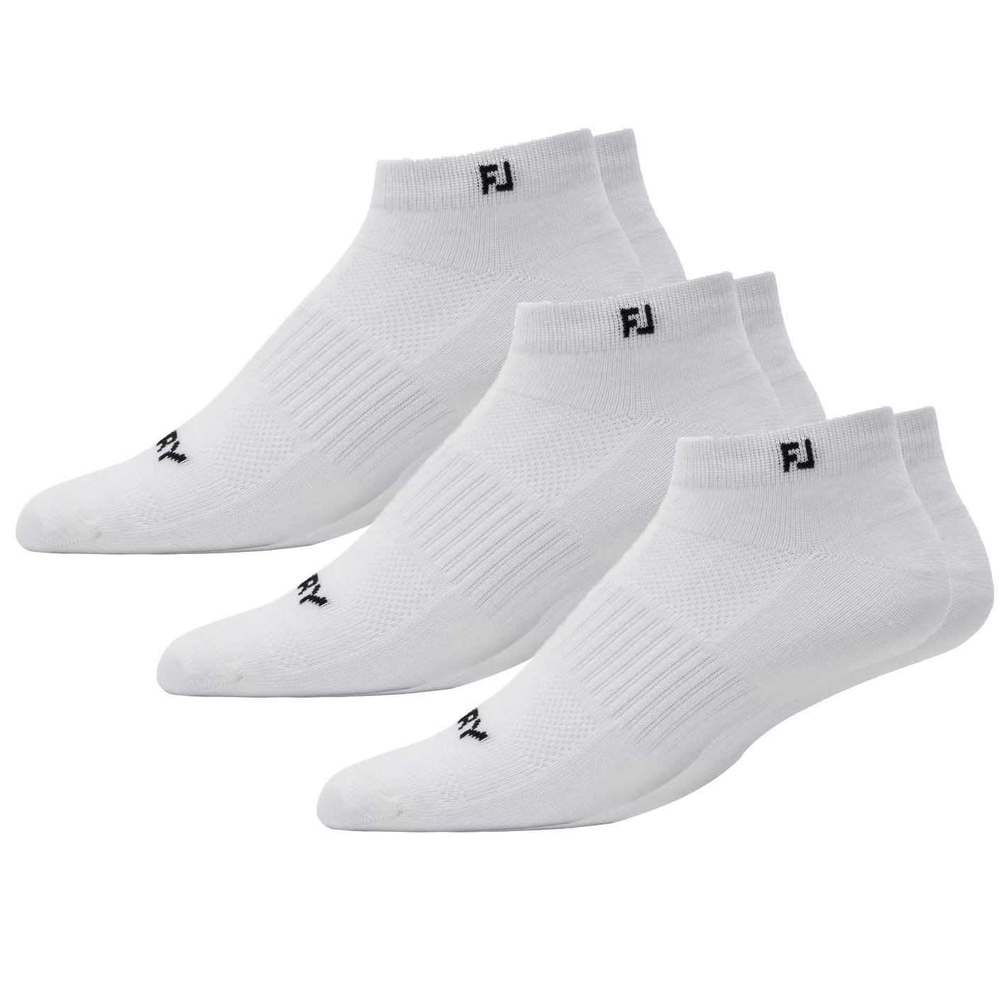 FootJoy ProDry Lightweight Sport męskie skarpety, białe, EU 39-46 (3 pary)