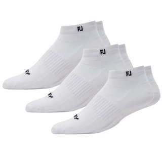 FootJoy ProDry Lightweight Sport męskie skarpety, białe, EU 39-46 (3 pary)