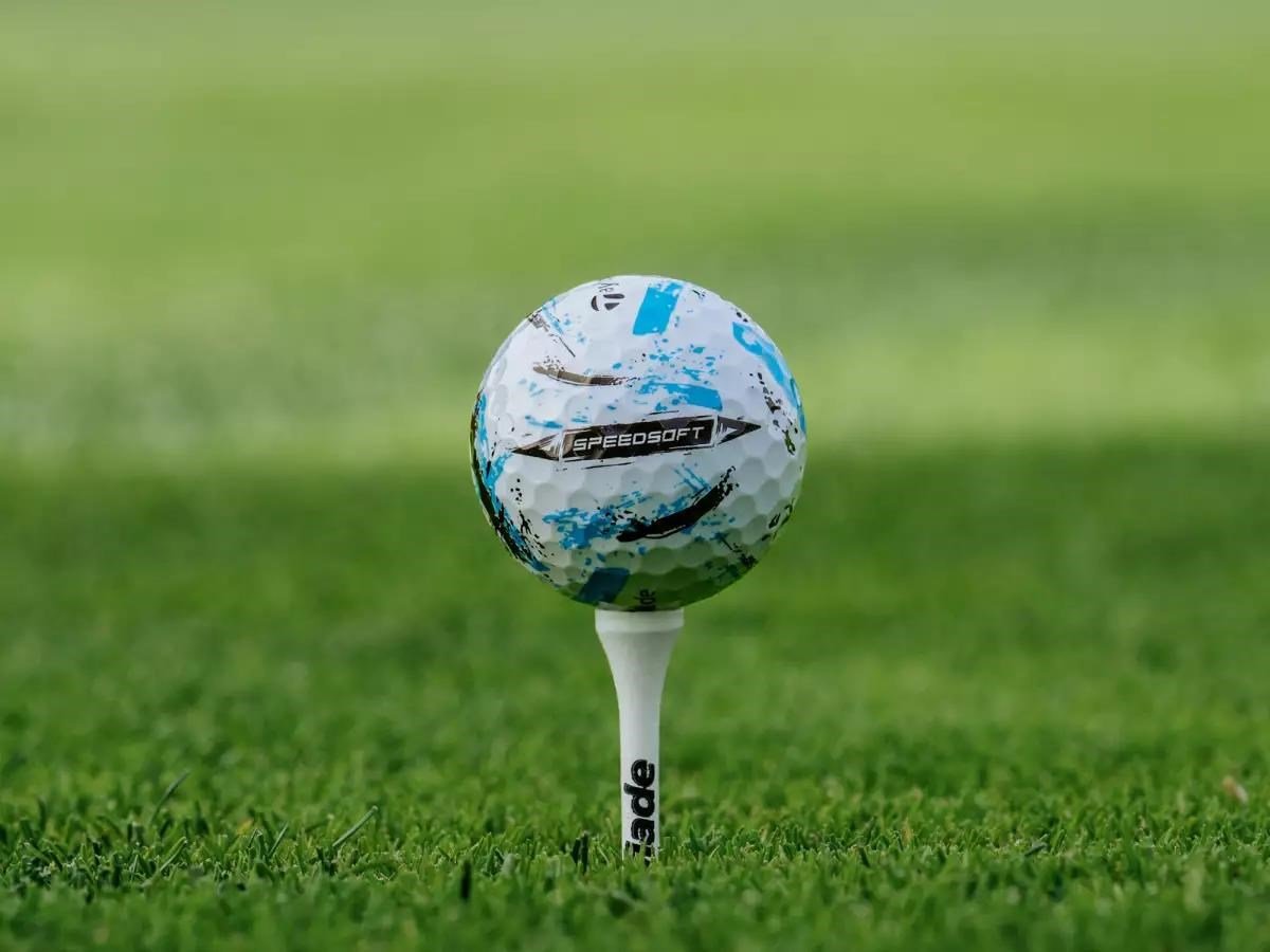 TaylorMade SpeedSoft Ink piłki golfowe, mix kolorów (niebieski, zielony, pomarańczowy, różowy)