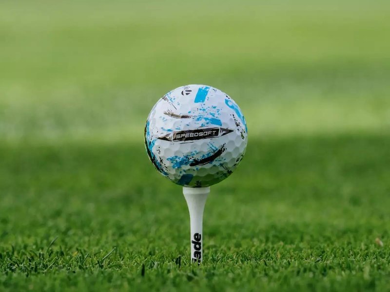 TaylorMade SpeedSoft Ink piłki golfowe, mix kolorów (niebieski, zielony, pomarańczowy, różowy)