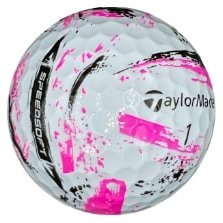 TaylorMade SpeedSoft Ink piłki golfowe, mix kolorów (niebieski, zielony, pomarańczowy, różowy)