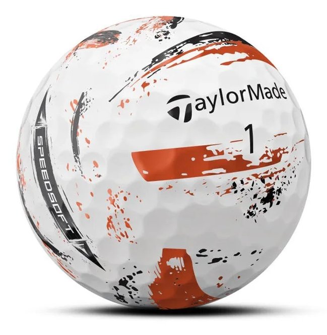 TaylorMade SpeedSoft Ink piłki golfowe, mix kolorów (niebieski, zielony, pomarańczowy, różowy)