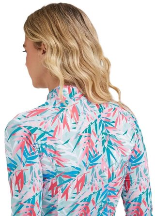 Ping Arwen Printed Longsleeve damskie polo, tropic refreat