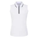 Ping Eben Sleeveless damskie polo, białe