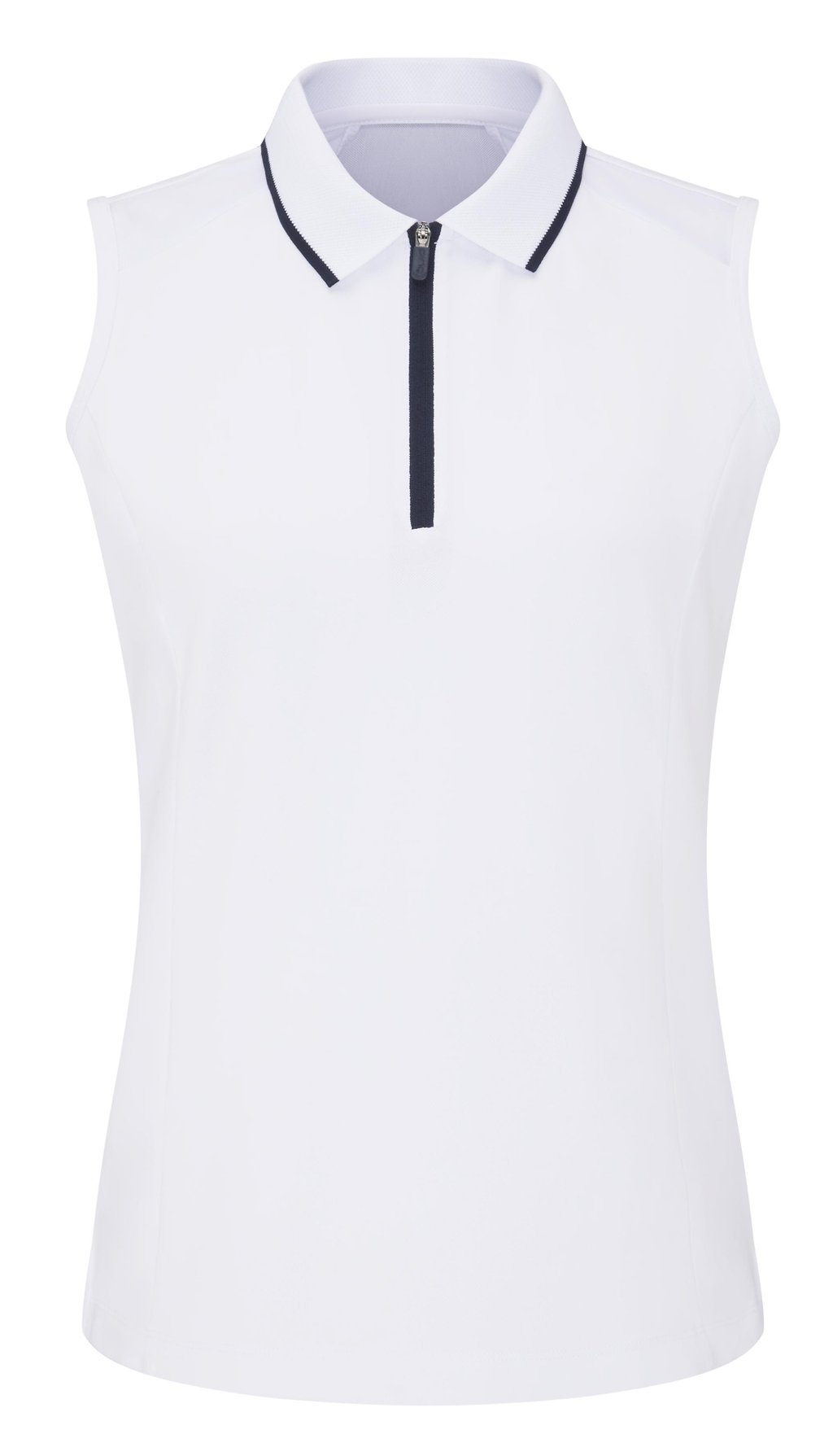 Ping Eben Sleeveless damskie polo, białe