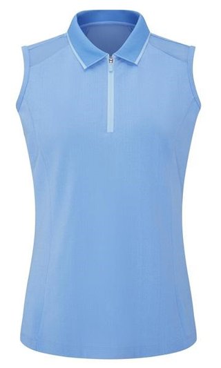 Ping Eben Sleeveless damskie polo, niebieskie